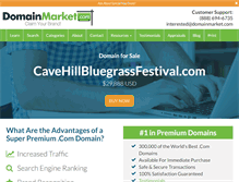 Tablet Screenshot of cavehillbluegrassfestival.com